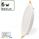 DOWNLIGHT LED SERIE ESSENTIAL PC/ABS 6W CCT (CALIDO-NEUTRO-FRIO) CIRCULAR CORTE Φ100mm