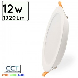 DOWNLIGHT LED SERIE ESSENTIAL PC/ABS 12W CCT (CALIDO-NEUTRO-FRIO) CIRCULAR CORTE Φ150mm