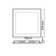 DOWNLIGHT LED 18W CCT (CALIDO-NEUTRO-FRIO) CUADRADO CORTE Φ195mm