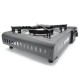 HORNILLO DE CAMPING GAS PORTATIL COLOR NEGRO C/FUNDA CON SISTEMA DE SEGURIDAD Y AUTO-ENCENDIDO (USA BOMBONA 227GRS. no incluida)