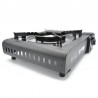 HORNILLO DE CAMPING GAS PORTATIL COLOR NEGRO C/FUNDA CON SISTEMA DE SEGURIDAD Y AUTO-ENCENDIDO (USA BOMBONA 227GRS. no incluida)