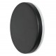 APLIQUE LED DE PARED REDONDO 10W NEGRO IP65 B. CALIDO Φ150mmX15mm