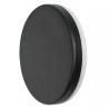 APLIQUE LED DE PARED REDONDO 10W NEGRO IP65 B. CALIDO Φ150mmX15mm