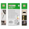 APLIQUE 3 LED DE PARED 6W DOBLE CARA NEGRO IP65 B. CALIDO