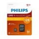 TARJETA DE MEMORIA MICRO SD 128GB PHILIPS CLASE 10 XC + ADAPTADOR