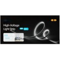BOBINA DE TIRA LED FLEX ALTA LUMINOSIDAD B. FRIO mod.8X16MM 220V AC 800Lm/M 50 metros IP65. (CORTE CADA METRO)