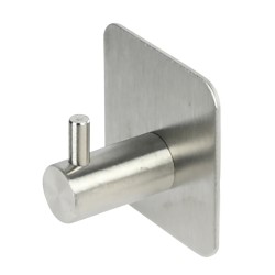 GANCHO PERCHERO ACERO INOX. AUTOADHESIVO 4,5X4,5X3CM