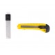 CUTTER ECONOMICO 9 MM + 10 HOJAS DE REPUESTO