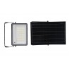 FOCO PROYECTOR LED SOLAR 200W C/SENSOR-CREPUSCULAR C/MANDO IP65 REGULABLE CCT (CALIDO-NEUTRO-FRIO)