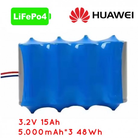 BATERIA DE REPUESTO HUAWEI 3.2V 15Ah 5.000mAh*3 48Wh PARA LUMINARIA SOLAR 967504/967535