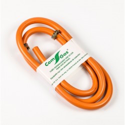 KIT MANGUERA BUTANO 1,5 METROS + 2 ARAZADERAS (NORMA UNE 53.539) COMGAS