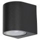 APLIQUE DE PARED REDONDO NEGRO IP65 1XGU10 Φ80mmX81mmX66mm