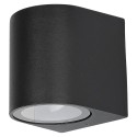 APLIQUE DE PARED REDONDO NEGRO IP65 1XGU10 Φ80mmX81mmX66mm