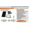 FOCO PROYECTOR LED SOLAR 200W C/SENSOR-CREPUSCULAR C/MANDO IP65 REGULABLE CCT (CALIDO-NEUTRO-FRIO)