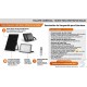 FOCO PROYECTOR LED SOLAR 100W C/SENSOR-CREPUSCULAR C/MANDO IP65 REGULABLE CCT (CALIDO-NEUTRO-FRIO)