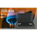 COCINA PORTATIL DE GAS BUTANO Y PROPANO 2 FUEGOS LEDECOR