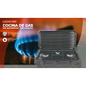 COCINA PORTATIL DE GAS BUTANO Y PROPANO 3 FUEGOS LEDECOR
