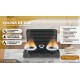 COCINA PORTATIL DE GAS BUTANO Y PROPANO 3 FUEGOS LEDECOR