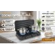 COCINA PORTATIL DE GAS BUTANO Y PROPANO 3 FUEGOS LEDECOR
