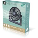 VENTILADOR CIRCULADOR DE AIRE DE SUELO NEGRO 100W 20 PULGADAS Ø51CM. 3 VELOCIDADES THULOS