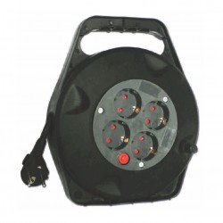 CARRETE 4 TOMAS ALARGADOR DE CABLE 10 METROS 3X1.5mm²