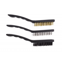 SET CEPILLOS DE ACERO-NYLON-LATON 200MM (PACK 3)