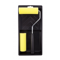 SET DE PINTURA CUBETA + RODILLOS ESPUMA 10CM (PACK 4)