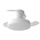 VENTILADOR DE TECHO Ø91CM BLANCO HADES-MINI DC 3 ASPAS RETRACTIL LED REGULABLE CCT (CALIDO-NEUTRO-FRIO) 54W CON MEMORIA LEDECOR
