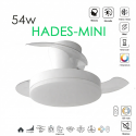 VENTILADOR DE TECHO Ø91CM BLANCO HADES-MINI DC 3 ASPAS RETRACTIL LED REGULABLE CCT (CALIDO-NEUTRO-FRIO) 54W CON MEMORIA LEDECOR