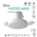 VENTILADOR DE TECHO Ø71CM BLANCO HADES-MINI DC 3 ASPAS RETRACTIL LED REGULABLE CCT (CALIDO-NEUTRO-FRIO) 66W CON MEMORIA LEDECOR