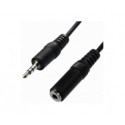 CABLE Audio JACK 3,5 M/F 3M Prolongador 3GO 